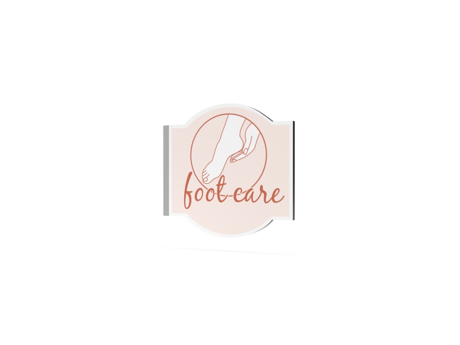 Werbeausleger, foot care, 630 x 600 mm