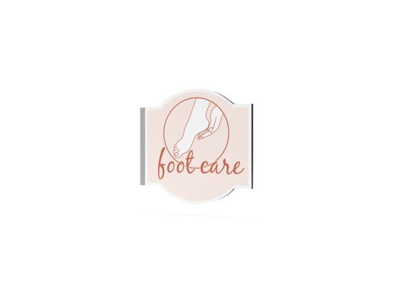 Werbeausleger, foot care, 630 x 600 mm Werbeausleger, foot care, 630 x 600 mm