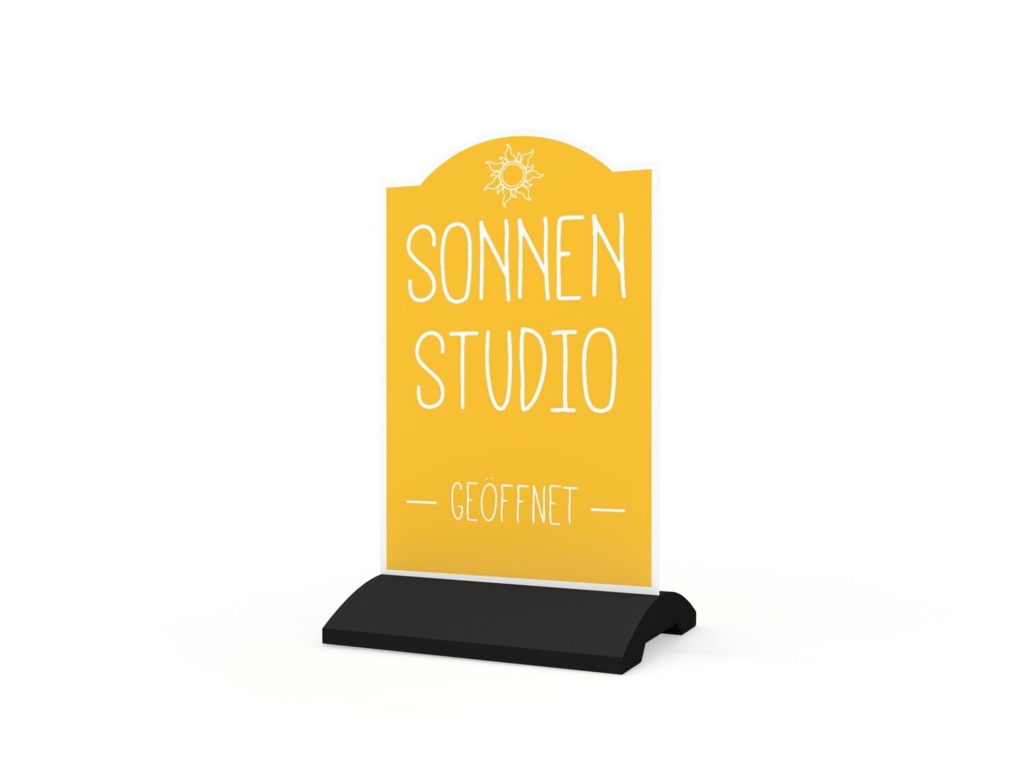 Werbeaufsteller, Sonnenstudio, 600 x 1150 mm