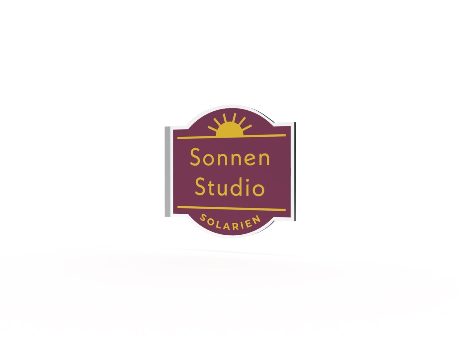 Werbeausleger, Sonnenstudio, 630 x 600 mm