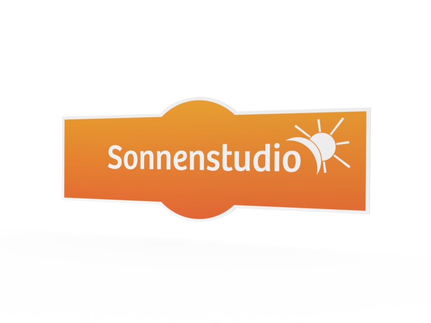 Werbeaufkleber, Sonnenstudio, 1600 x 600 mm