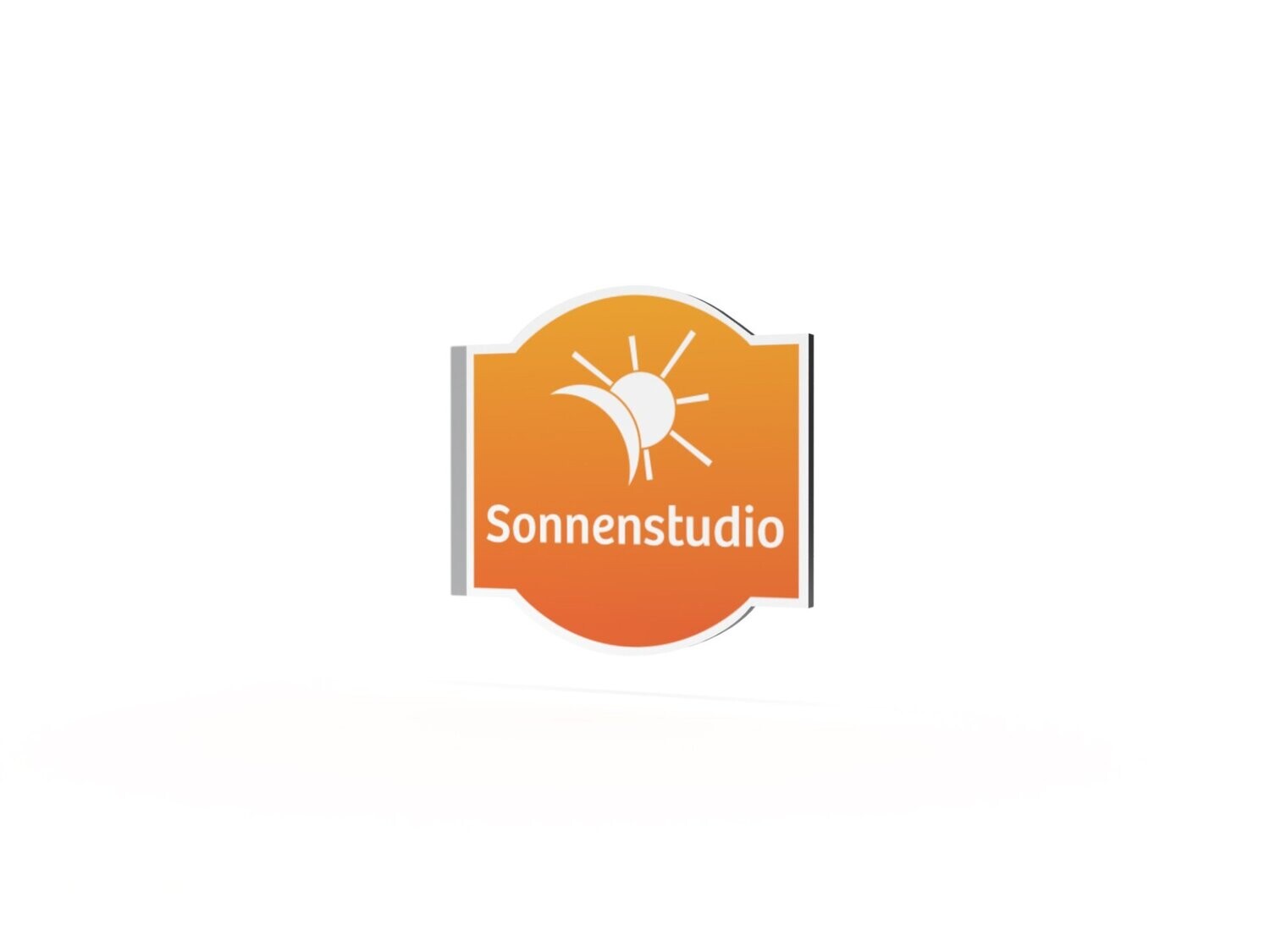 Werbeausleger, Sonnenstudio, 630 x 600 mm