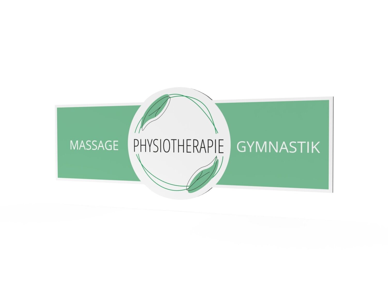Werbeschild, Physiotherapie, 1600 x 600 mm