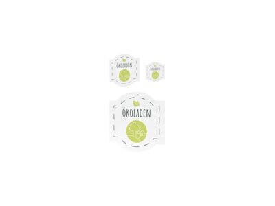 Werbeaufkleber, Ökoladen, 3er Set Werbeaufkleber, Ökoladen, 3er Set