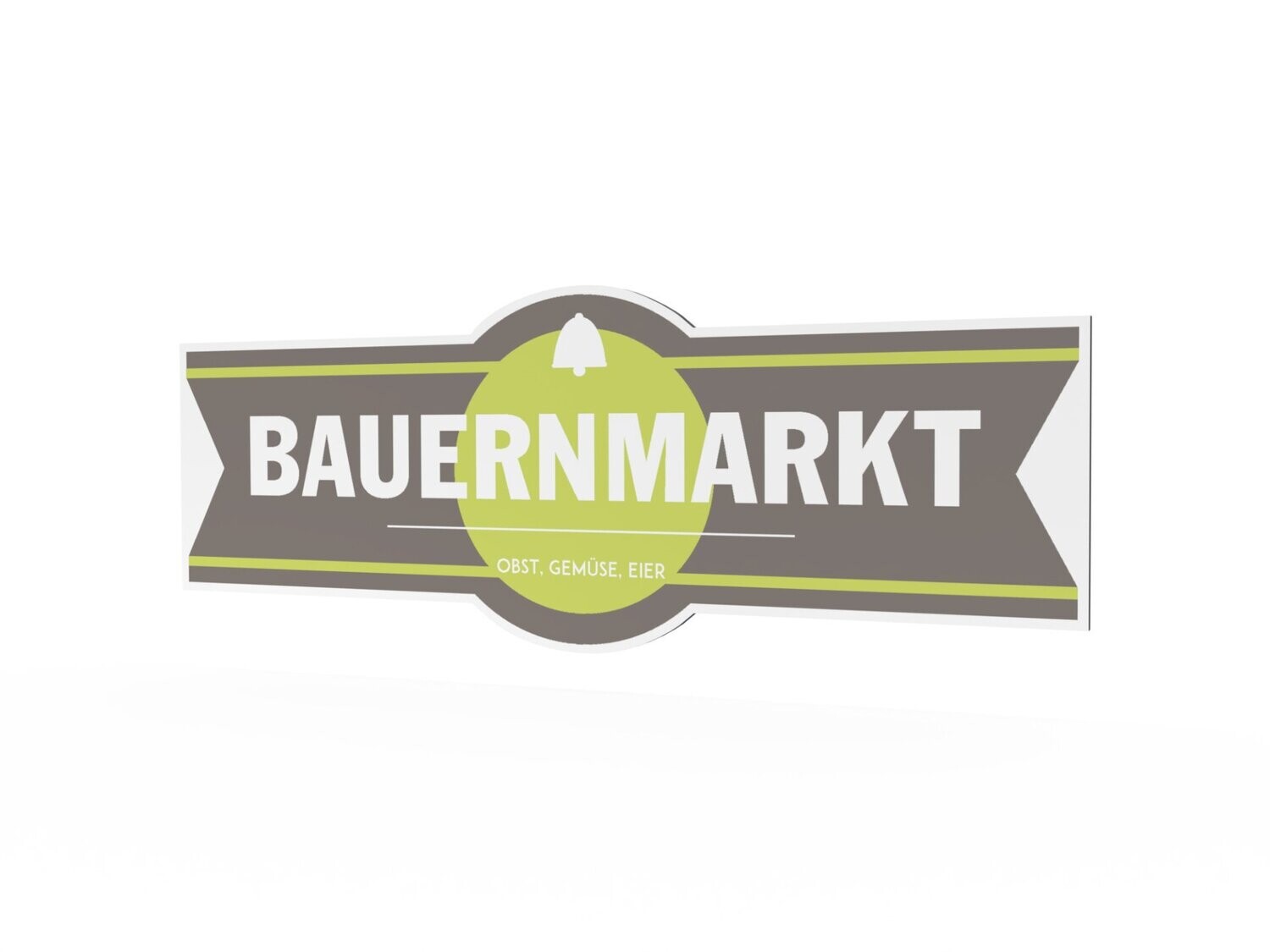 Werbeschild, Bauernmarkt, 1600 x 600 mm