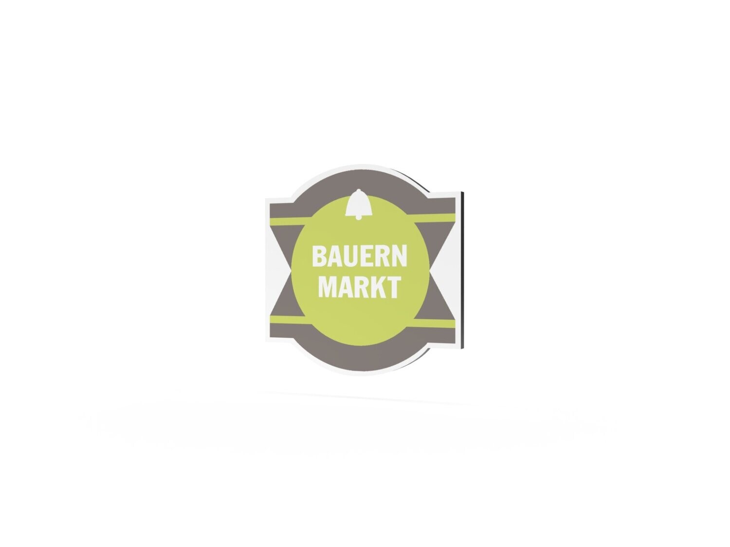 Werbeschild, Bauernmarkt, 600 x 600 mm