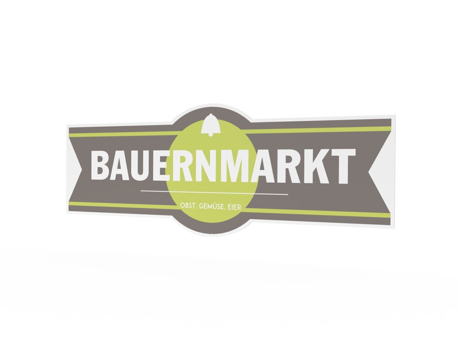 Werbeaufkleber, Bauernmarkt, 1600 x 600 mm