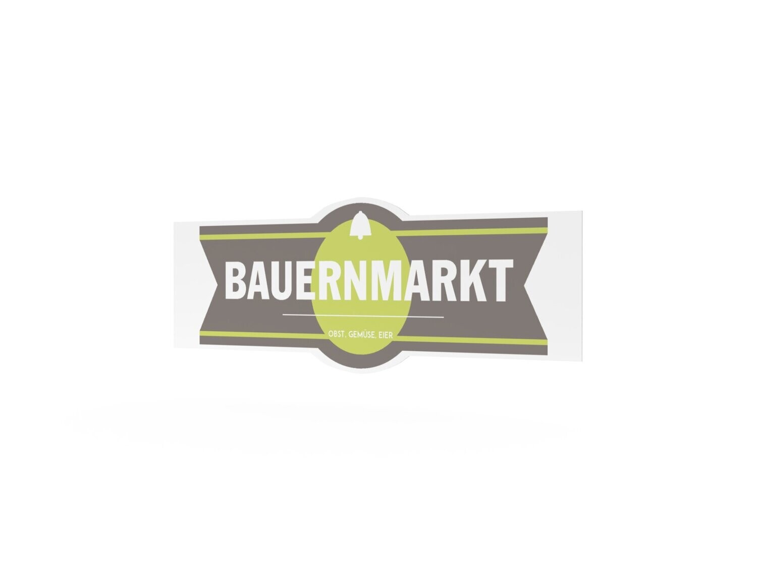 Werbeaufkleber, Bauernmarkt, 1200 x 475 mm