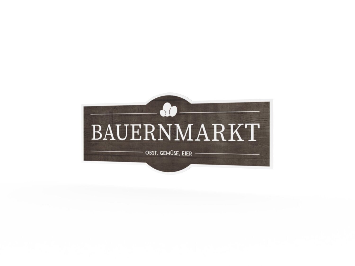 Werbeaufkleber, Bauernmarkt, 1200 x 475 mm