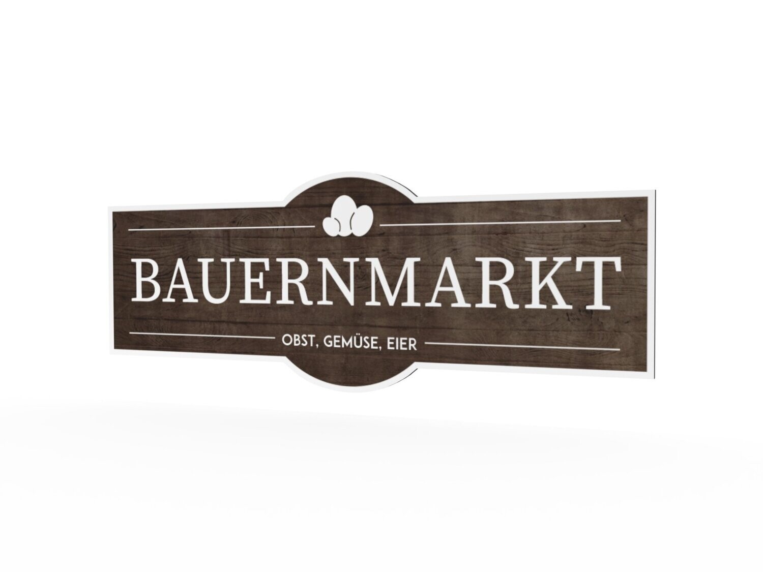 Werbeschild, Bauernmarkt, 1600 x 600 mm