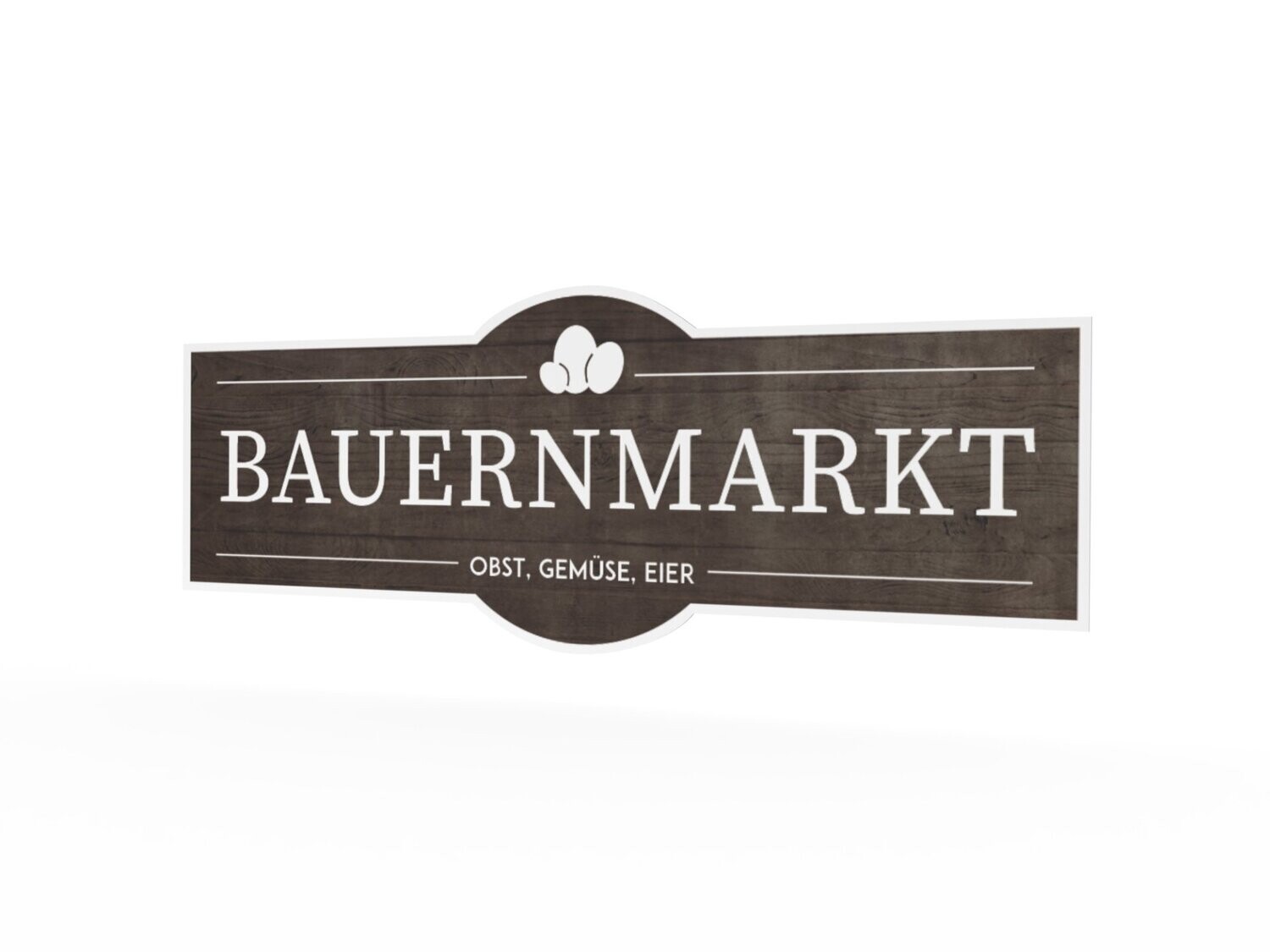 Werbeaufkleber, Bauernmarkt, 1600 x 600 mm