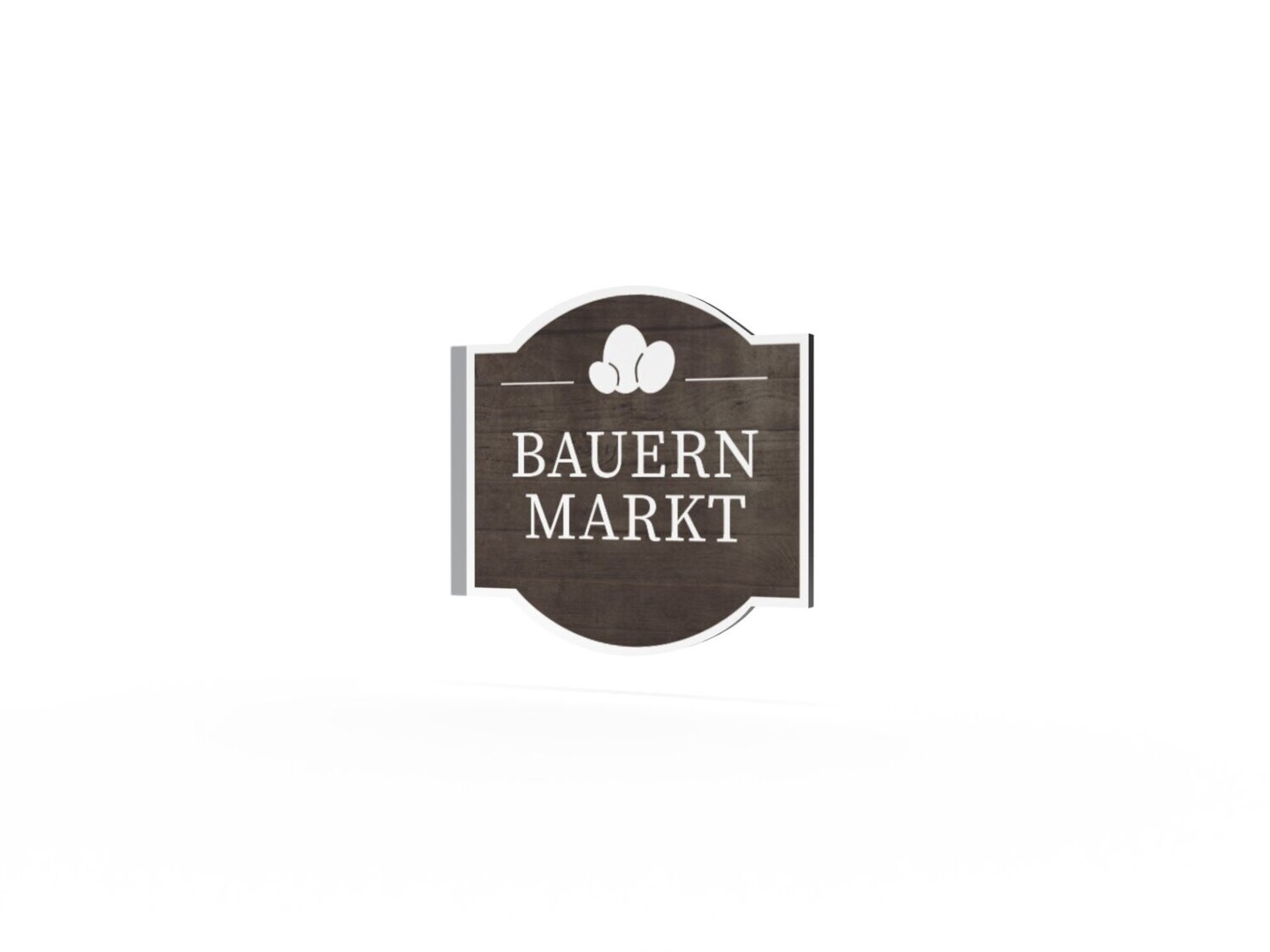 Werbeausleger, Bauernmarkt, 630 x 600 mm