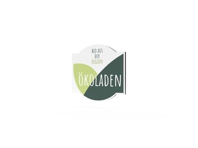 Werbeschild, Ökoladen, 600 x 600 mm Werbeschild, Ökoladen, 600 x 600 mm