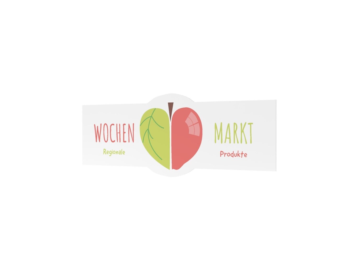 Werbeaufkleber, Ökoladen, 1200 x 475 mm