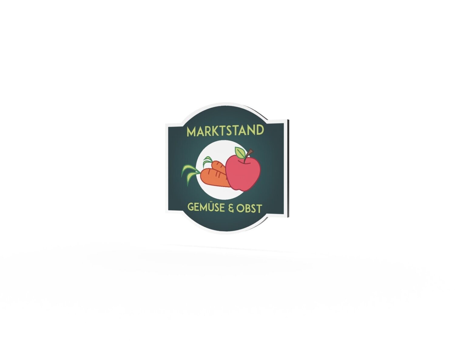Werbeschild, Marktstand, 600 x 600 mm