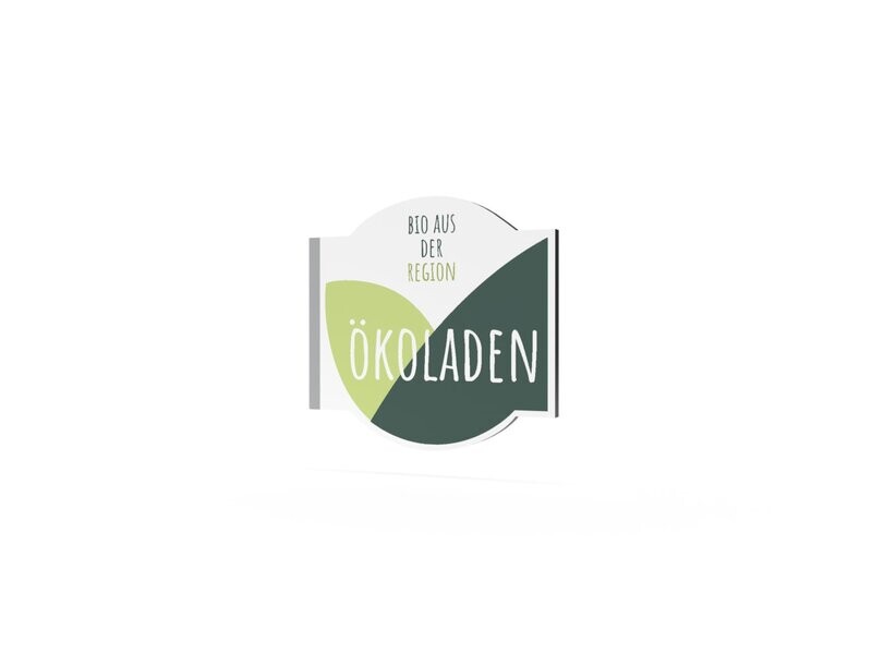 Werbeausleger, Ökoladen, 630 x 600 mm Werbeausleger, Ökoladen, 630 x 600 mm