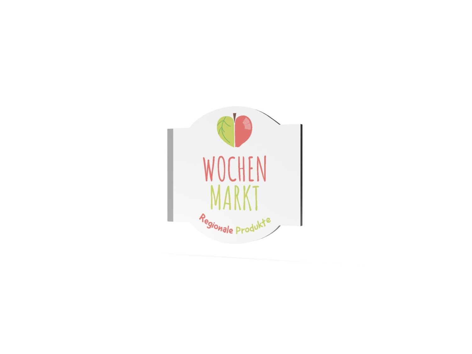 Werbeausleger, Wochenmarkt, 630 x 600 mm