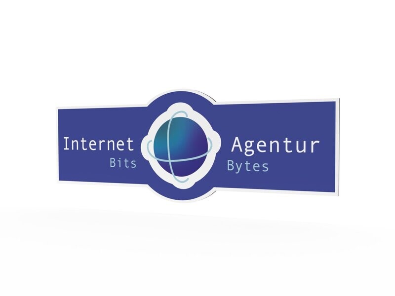 Werbeschild, Internetagentur, 1600 x 600 mm Werbeschild, Internetagentur, 1600 x 600 mm