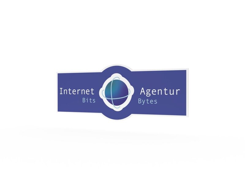 Werbeaufkleber, Internetagentur, 1200 x 475 mm Werbeaufkleber, Internetagentur, 1200 x 475 mm