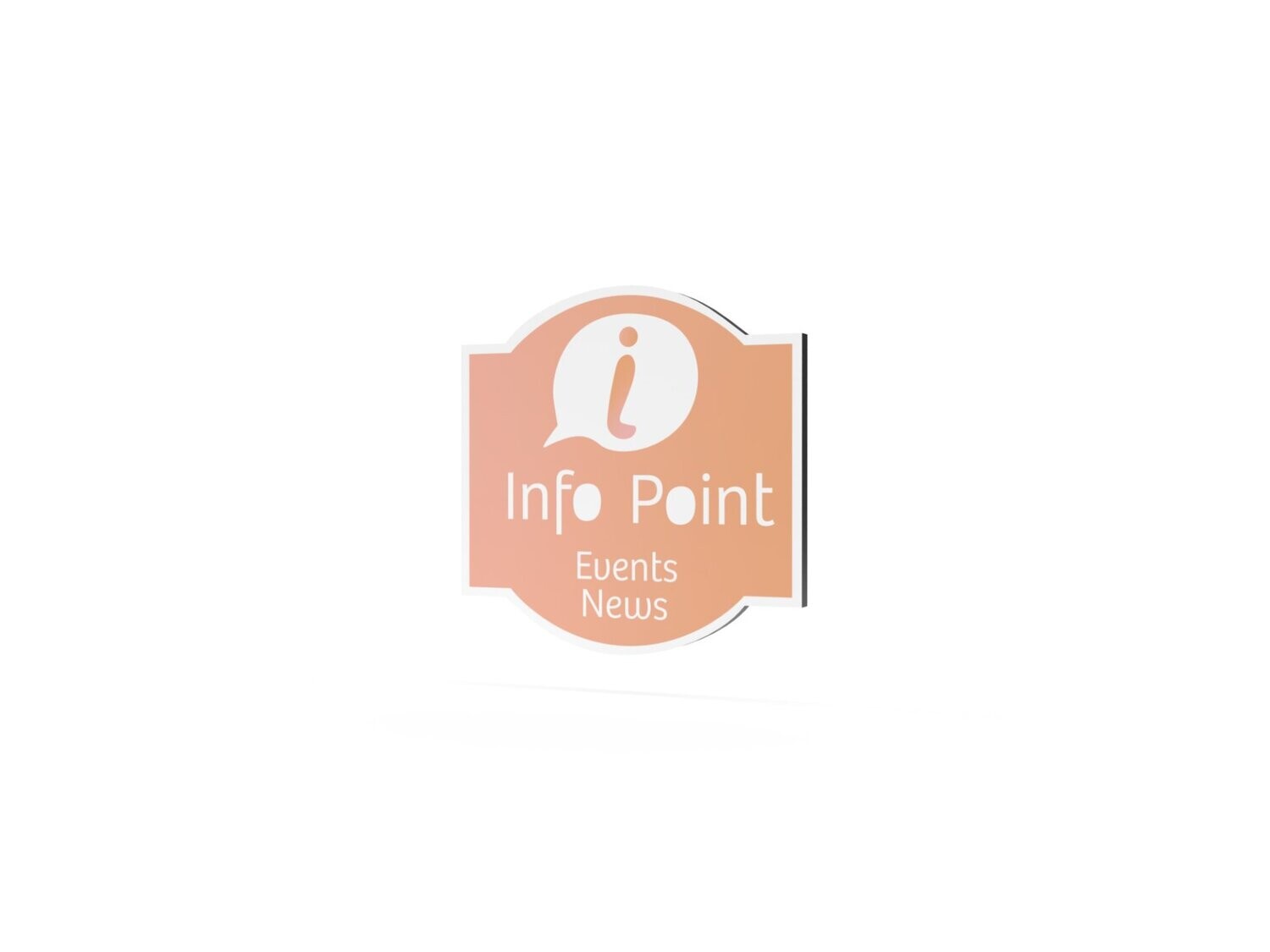 Werbeschild, Info-Point, 600 x 600 mm