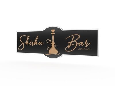 Werbschilder Shisha-Bar