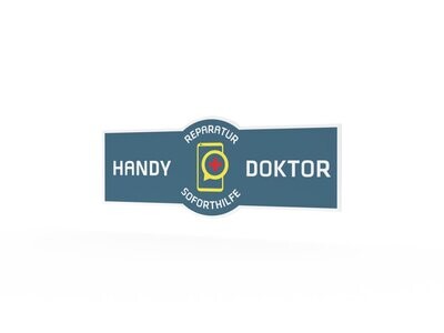 Werbeaufkleber, Handy Doktor, 1200 x 475 mm