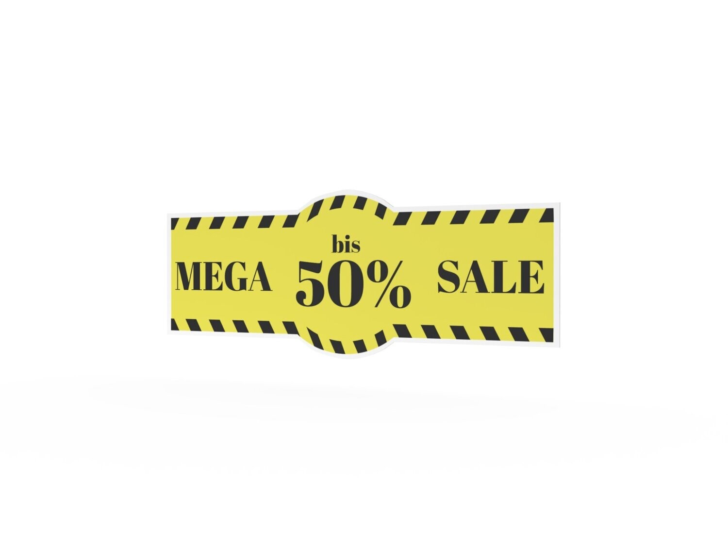 Werbeaufkleber, Mega Sale, 1200 x 475 mm