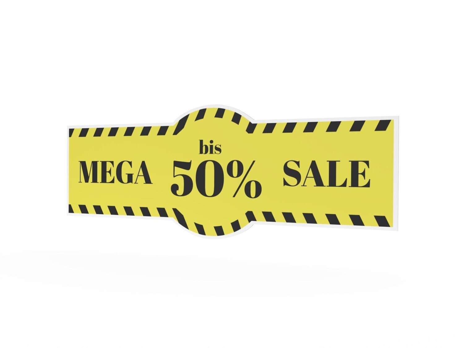 Werbeaufkleber, Mega Sale, 1600 x 600 mm