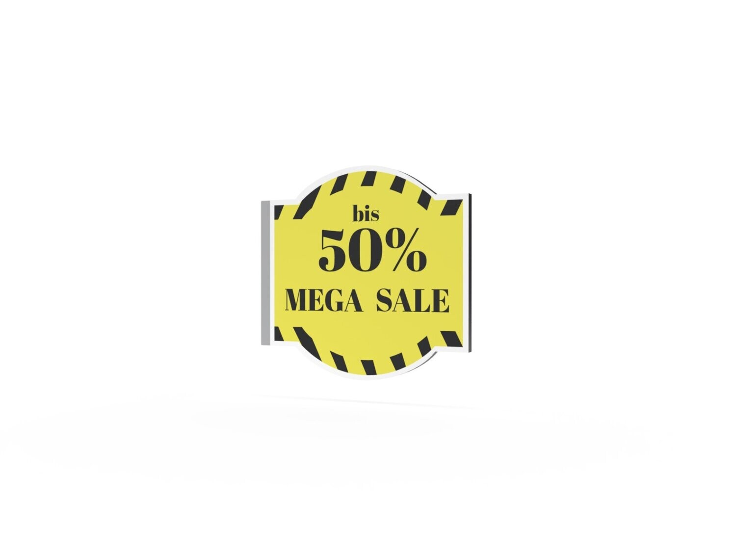 Werbeausleger, Mega Sale, 630 x 600 mm