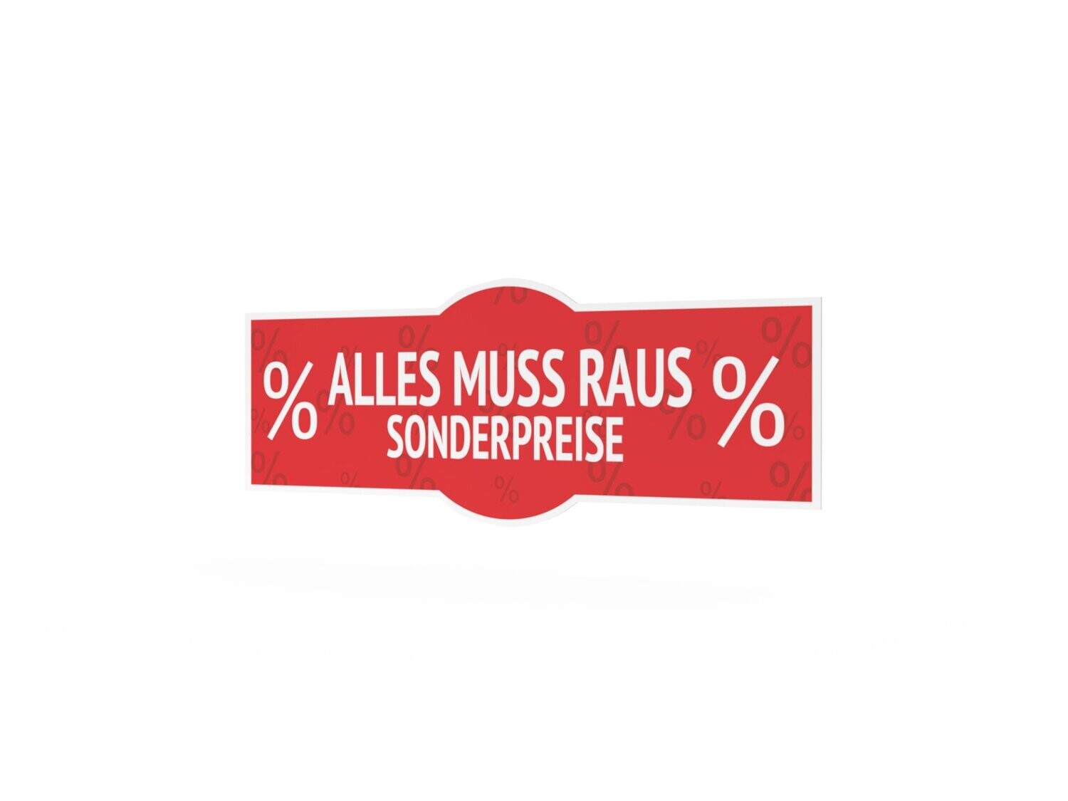Werbeaufkleber, Sonderpreise, 1200 x 475 mm
