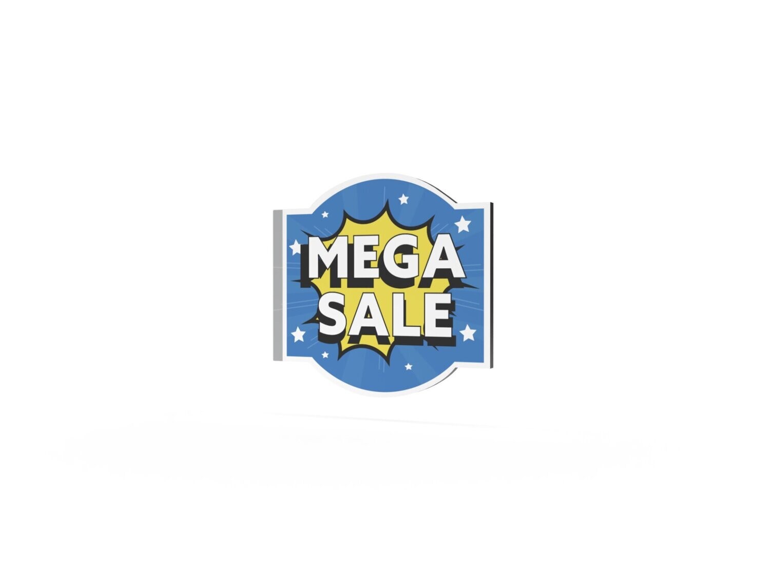 Werbeausleger, Mega Sale, 630 x 600 mm