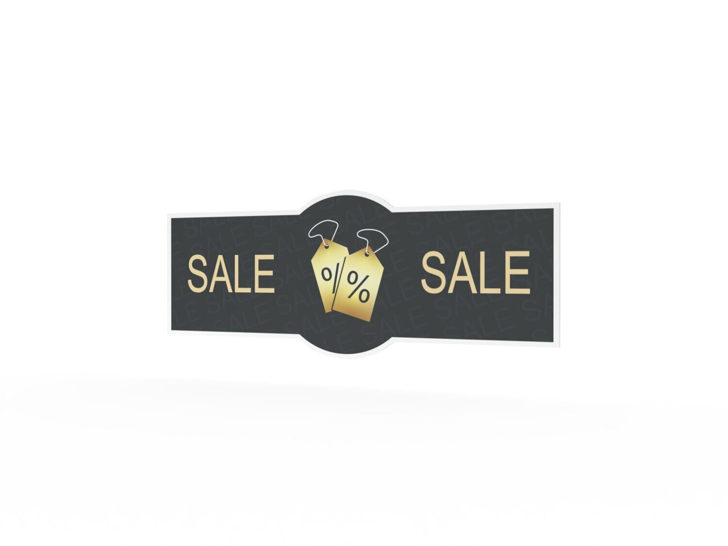 Werbeaufkleber, Sale, 1200 x 475 mm