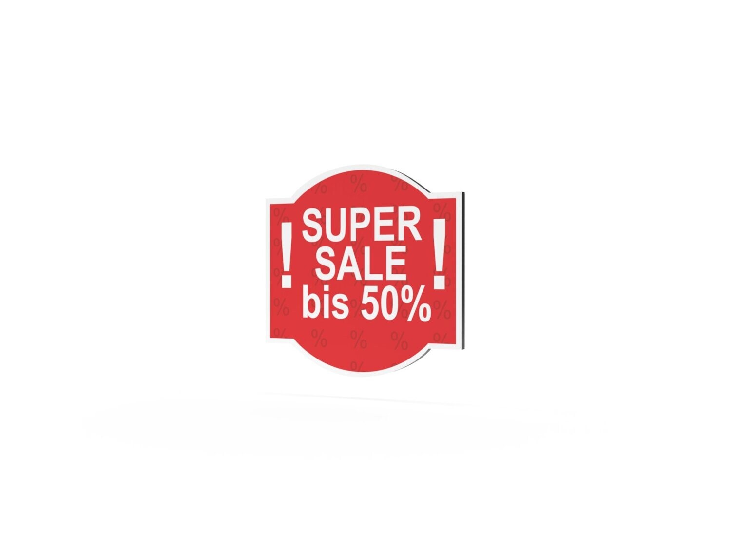 Werbeschild, Super Sale, 600 x 600 mm