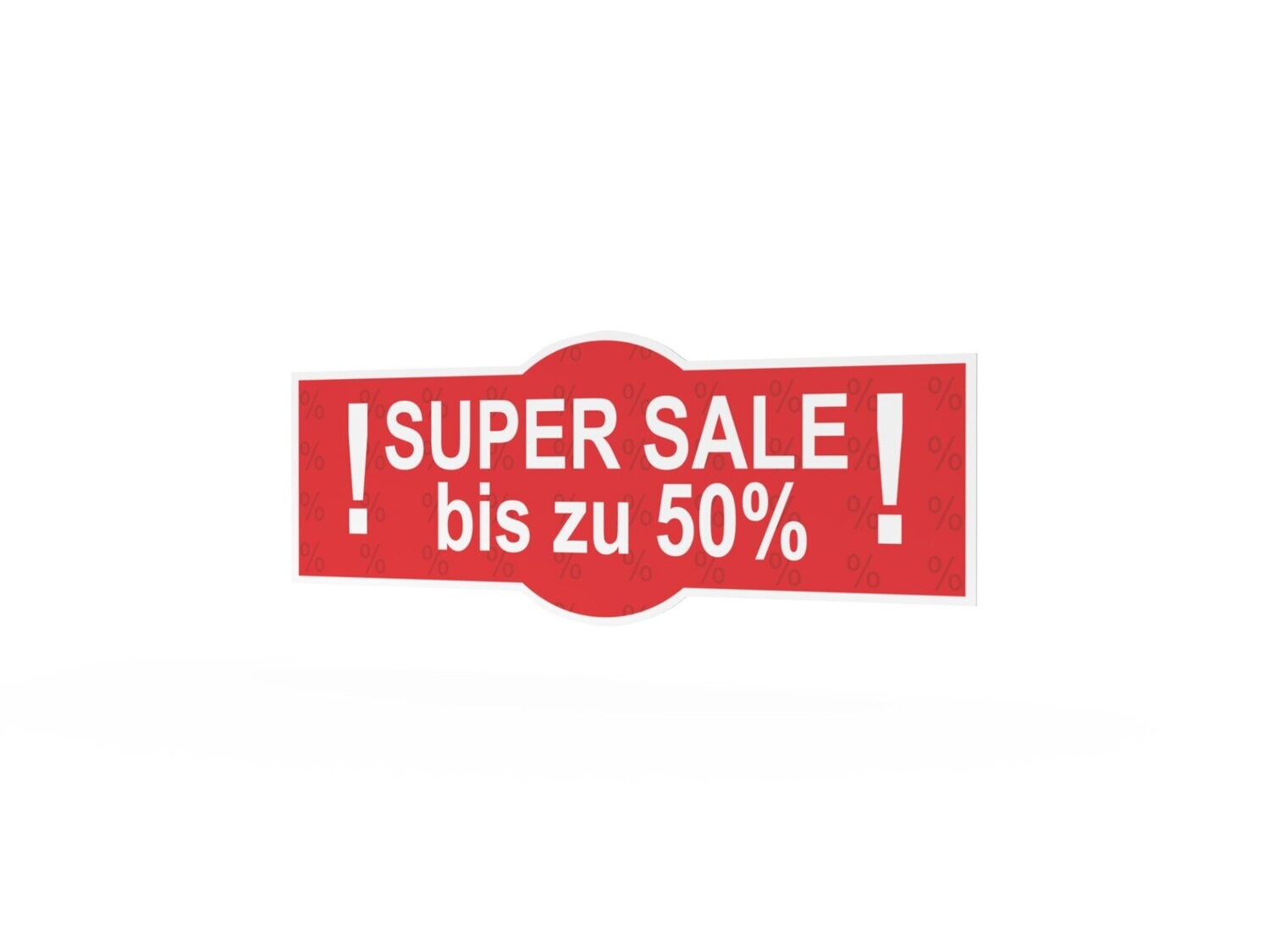 Werbeaufkleber, Super Sale, 1200 x 475 mm