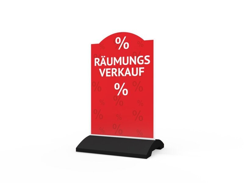 Werbeaufsteller, Räumungsverkauf, 600 x 1150 mm Werbeaufsteller, Räumungsverkauf, 600 x 1150 mm