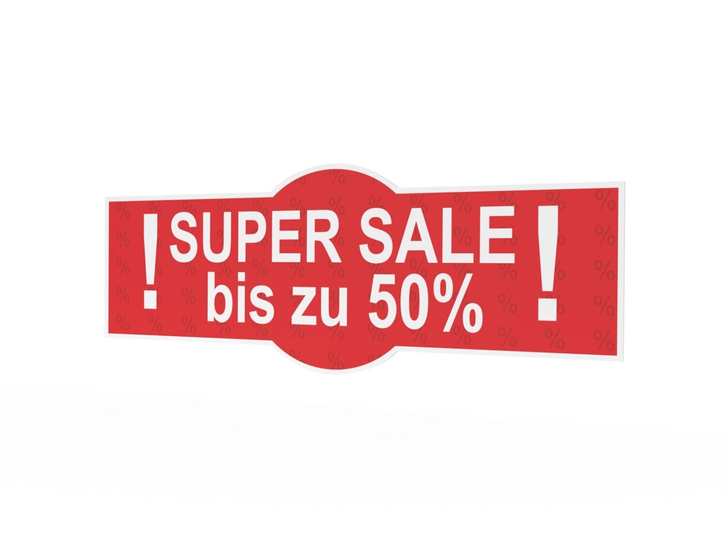 Werbeaufkleber, Super Sale, 1600 x 600 mm