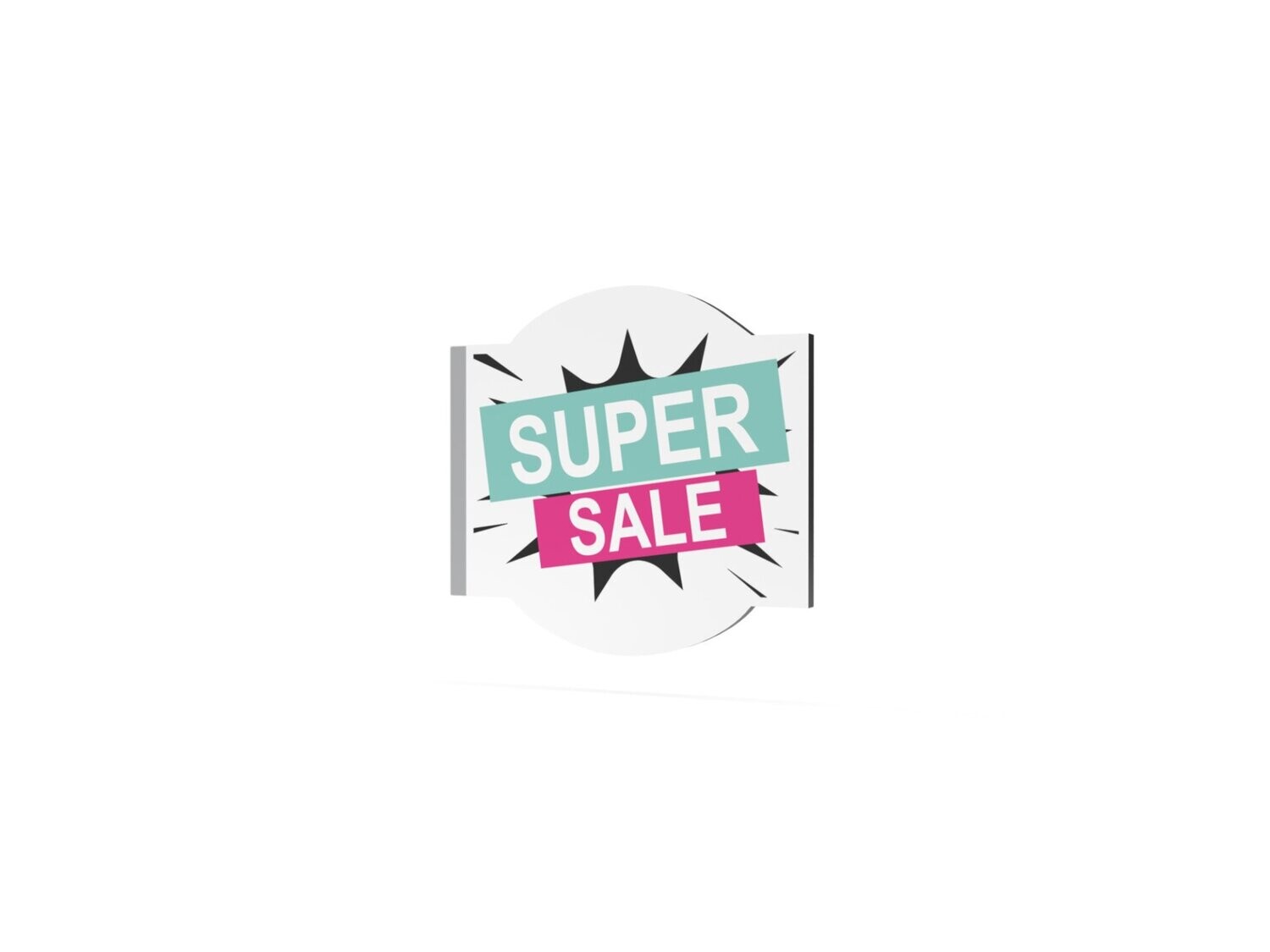 Werbeausleger, Super Sale, 630 x 600 mm
