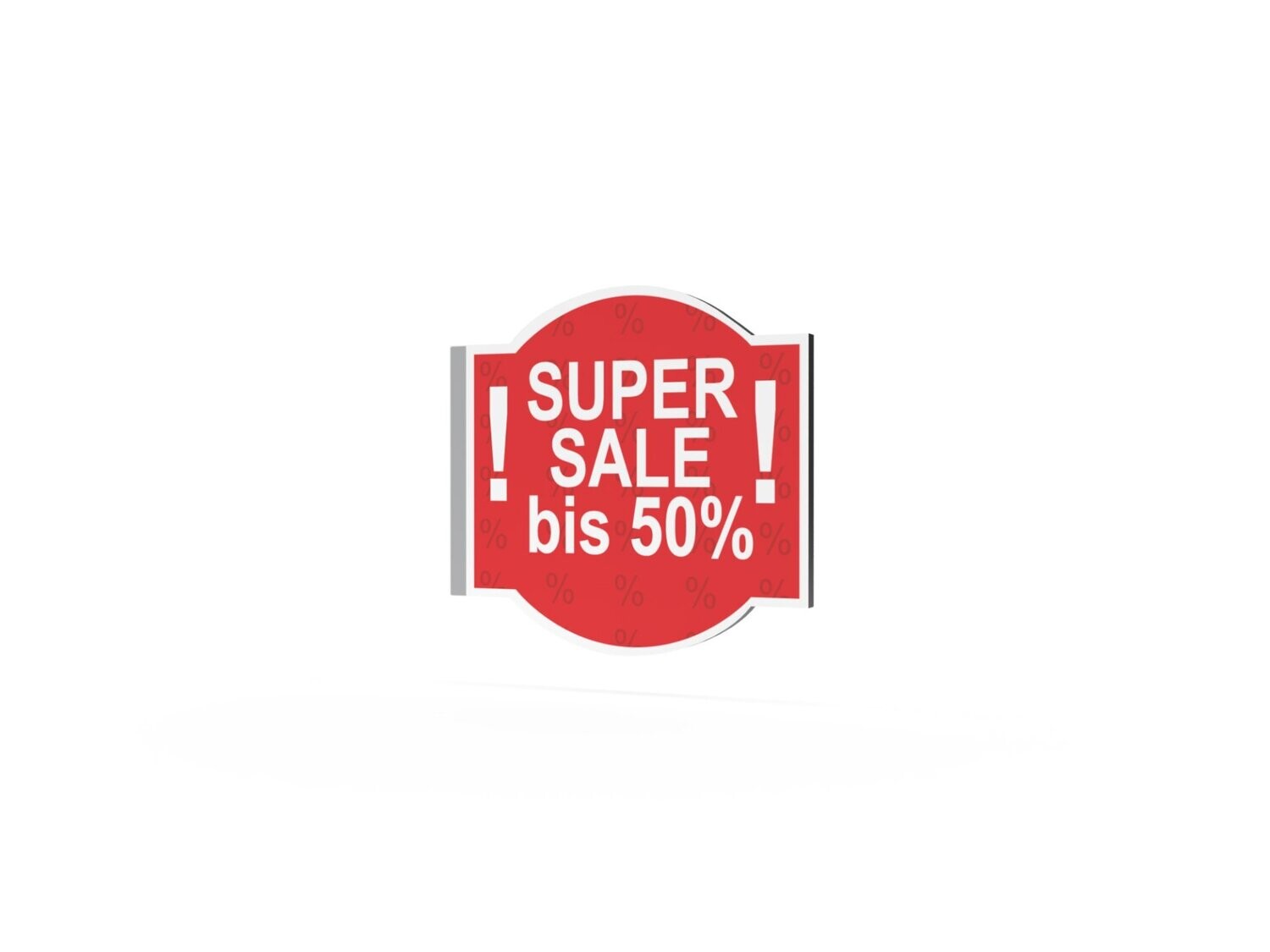 Werbeausleger, Super Sale, 630 x 600 mm
