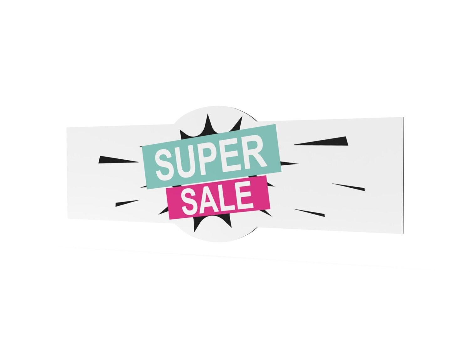 Werbeschild, Super Sale, 1600 x 600 mm