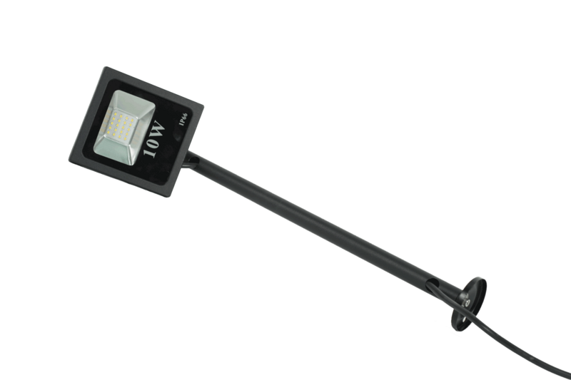 WOW-Werbeleuchte mit Ausleger, LED-Flood-Light, 10 Watt WOW-Werbeleuchte mit Ausleger, LED-Flood-Light, 10 Watt