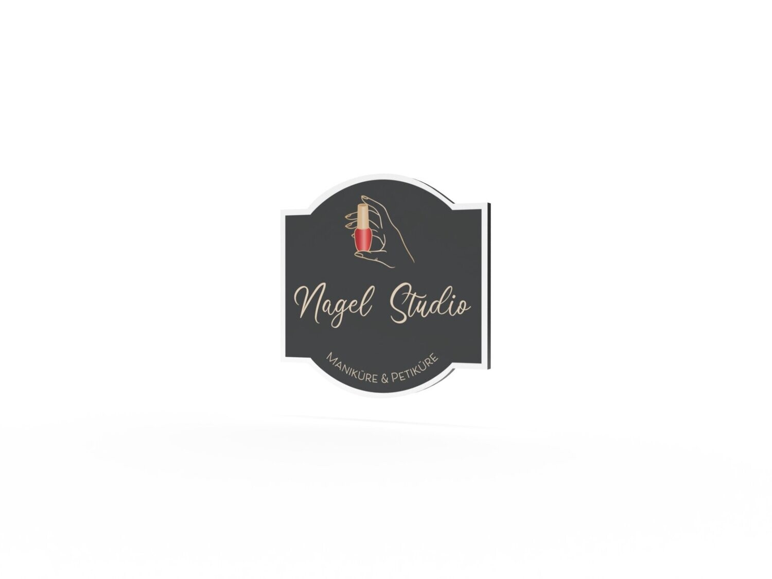 Werbeschild, Nagelstudio, 600 x 600 mm