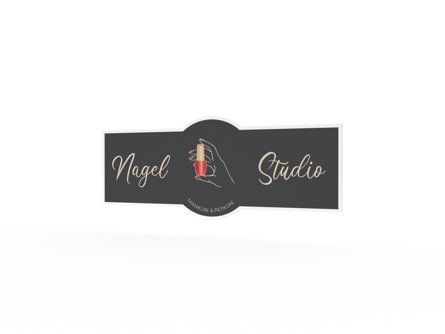 Werbeaufkleber, Nagelstudio, 1200 x 475 mm