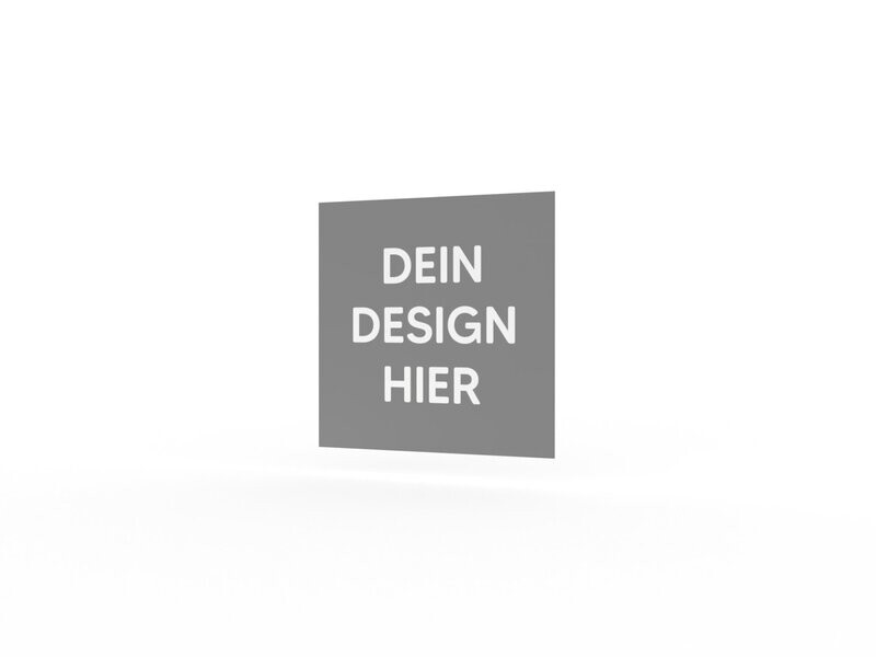 Werbeschild, Form E, "eigenes Design", 600 x 600 mm