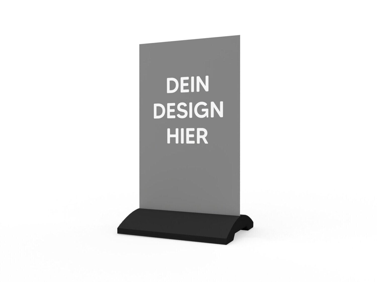 Werbeaufsteller, Form E, "eigenes Design", 600 x 1150 mm