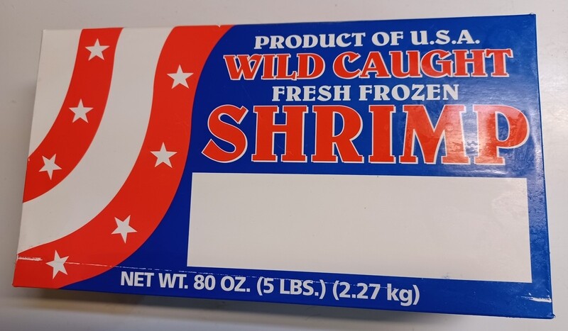 26/30 peeled and deveined Georgia white shrimp.