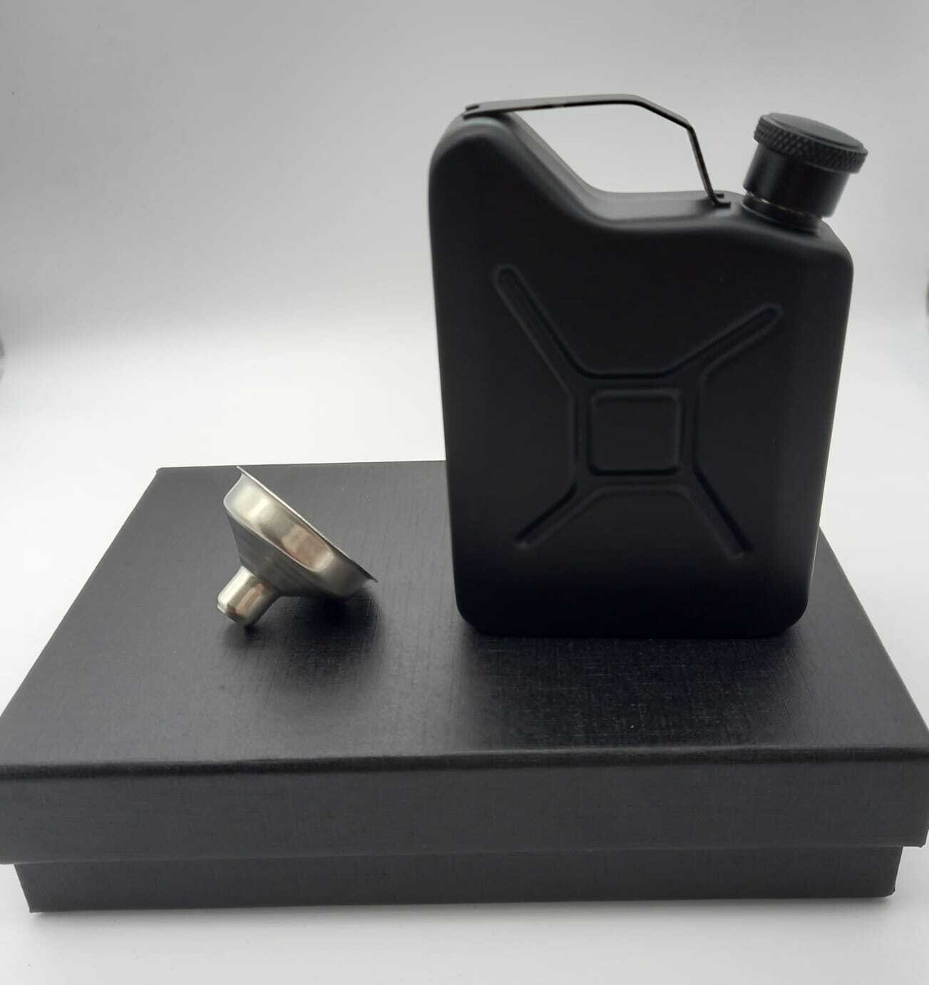 Black Jerry Can Hip Flask