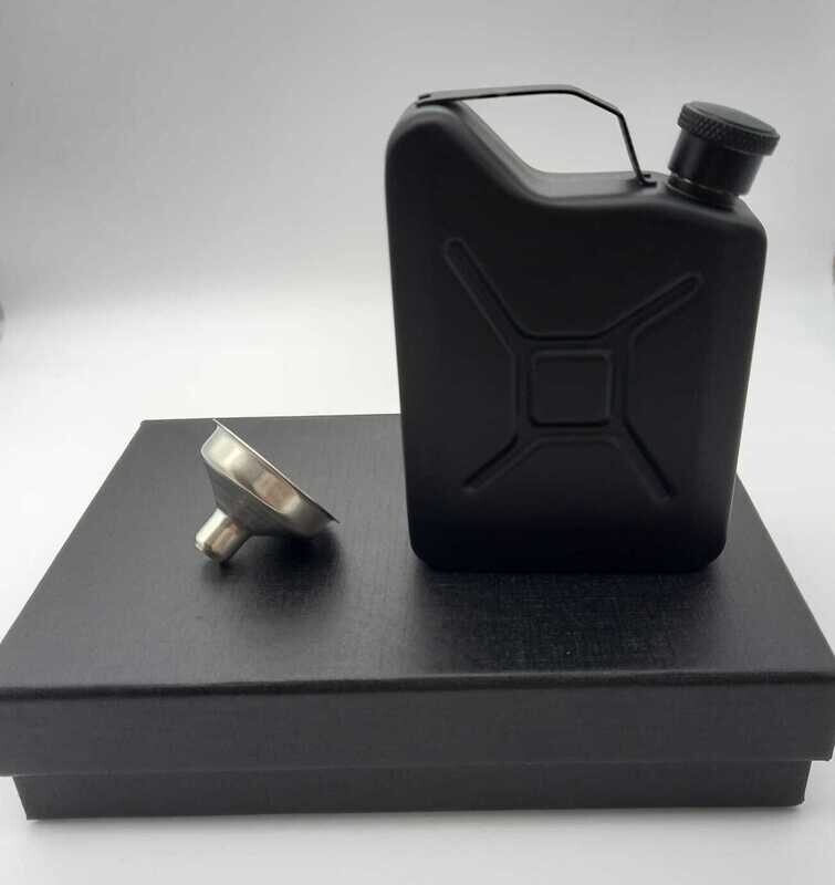 Black Jerry Can Hip Flask