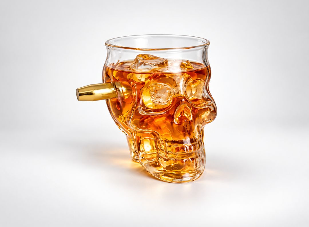 Big Headshot Spirit Glass