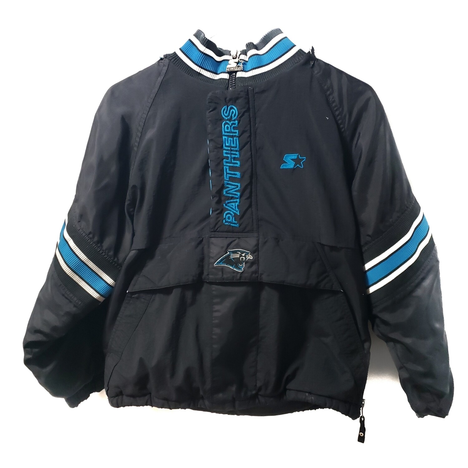 Carolina Panthers Starter Jacket Vintage NFL Football Winter Coat Youth XL