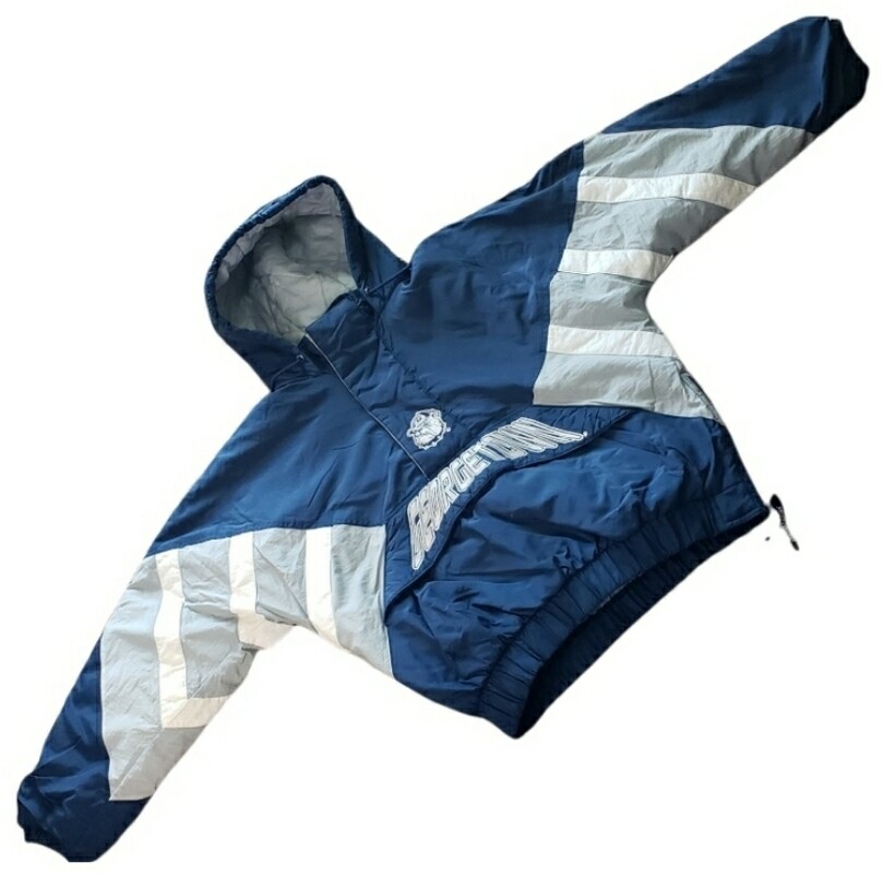 Starter Georgetown Hoyas Jacket Winter Puffer Vintage College Coat Medium